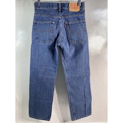 Levi's 550 Red Tab Blue Jeans Medium Wash Stretch Denim Size Boys 12 Slim 24x26 - Image 1 of 4