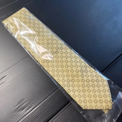 GUCCI Corbata Corbata Oro 100% Seda Buen Estado Limpio Hermoso Artículo para Hombre Foto 1 de 4