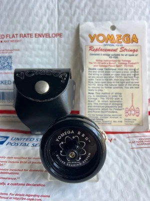 YOMEGA RB II - Negro - Rodamiento de rodillos YoYo con funda de cuero y paquete de cuerdas Foto 1 de 4