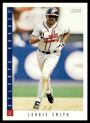 1993 Score Lonnie Smith Atlanta Braves #431 - Image 1 of 2