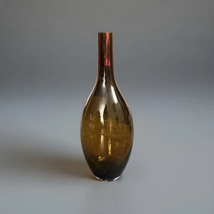 Amber Glass Large Vase 21” Tear Drop Statement Vase - Picture 1 of 5