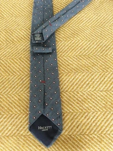 Corbata Hackett mezcla lana, algodón y seda 7,5 cm - Imagen 1 de 5