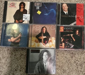 Lot of 7 KENNY G CDs - Silhouettes Breathless, Moments, Live, Faith, Classics + - Picture 1 of 2