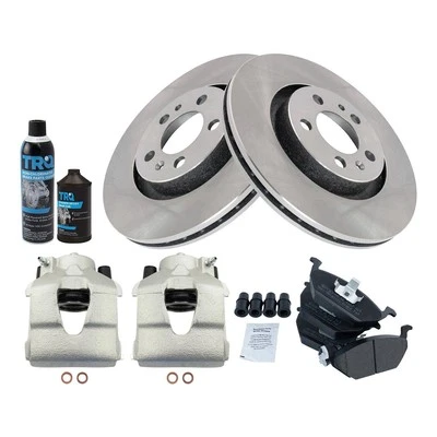 For Volkswagen Jetta 1999-2005 TRQ BKA49349 Disc Brake Kit w Semi-Metallic Pads Foto 1 de 4