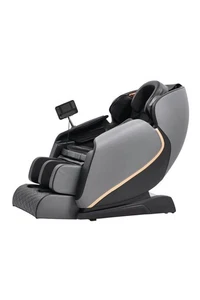 Elektrischer Massagesessel mit Kopfstütze, ca. 140 x 74 x 101 cm - Schwarz/Grau - Bild 1 von 8