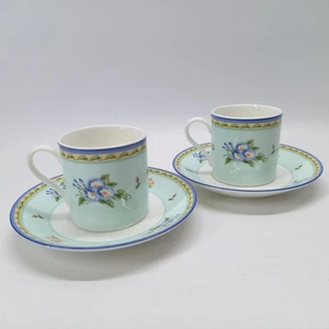 Tiffany & Co. Morning Glory Cup & Saucer Pair Set for 2  New Old Stock Unused - Picture 1 of 12