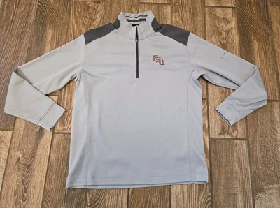 Nike Golf Florida State Seminoles Long Sleeve Jacket Football Gray 1/4 Zip M - Image 1 of 4