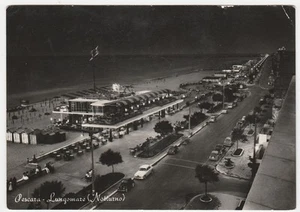 PESCARA - LUNGOMARE - NOTTURNO - VIAGG. 1957 -26331- - Picture 1 of 1
