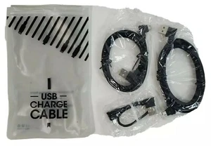 Micro USB Cords 3 Pack Includes 6 inch 4 And 6 Feet Long Charge Cables Black USB - Picture 1 of 8