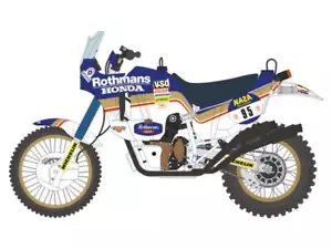 Decal 1/12 - Honda Nxr 750 París Dakar 1986 - Blue Stuff - Bs12-046 - Imagen 1 de 2