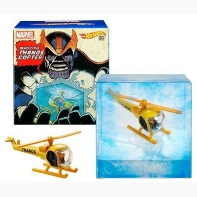 2018 SDCC Mattel Hot Wheel Marvel Thanos Copter Cosmic Cube Loki MCU nuevo sellado Foto 1 de 2