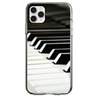 Clear Case for iPhone (Pick Model) Piano Keys Keyboard