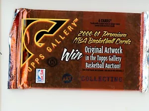 2000/01 TOPPS GALLERY HOBBY BALONCESTO PAQUETE SELLADO 6 CARTAS POR PAQUETE - Imagen 1 de 2