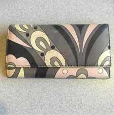 Emilio Pucci long wallet pink gray multicolor women's fashionable used Japan
