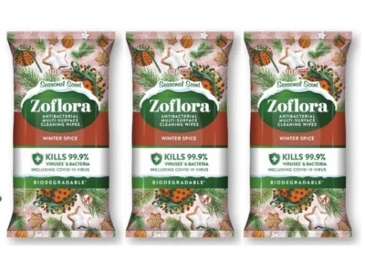 3 x ZOFLORA WINTER SPICE ANTIBAC MULTI SURFACE WIPES - 108 WIPES ( 324 TOTAL ) - Image 1 of 3