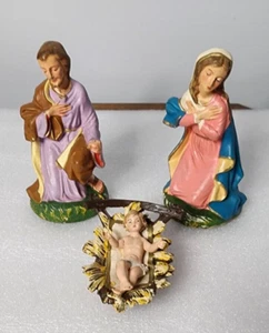 3 Vintage ITALY 6" Composite Nativity Figures Mary Joseph Baby Jesus Fontanini - Picture 1 of 12
