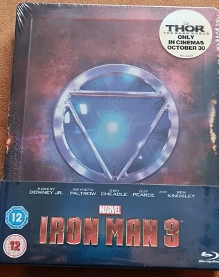 Iron Man 3 Blu-Ray Steelbook Exclusive - Zavvi Limited Edition 2013 Region Free - Image 1 of 2