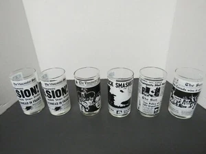 6 COLLECTIBLE VANCOUVER SUN GLASSES COMMEMORATING WORLD EVENTS - Picture 1 of 11