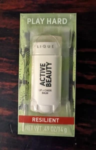 Lique Active Beauty Lip + Cheek Balm Resilient .49oz New Sealed  - Picture 1 of 2
