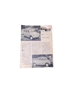 FIAT 500 Motor und Sport Testbericht Ausgabe Heft 18/1957 "19. Sep. 1957" - Bild 1 von 1