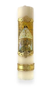 8" x 2" Virgen Juquila Paschal Cirio Candle Easter Vela Pascual Easter Lent - Picture 1 of 1