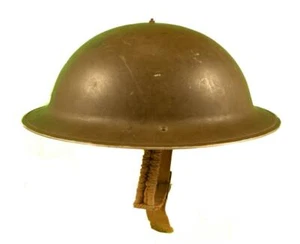 CAADA AT WAR: WWII 1939~1945" CANADIAN MKII STEEL HELMET C/L/C 1942 REF:4092R - Picture 1 of 1