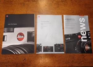 NEW Vintage Lot of 3 LEICA Magazines Catalogs THE PROGRAM 2001 NEWS 2006 Rare BN - Picture 1 of 13