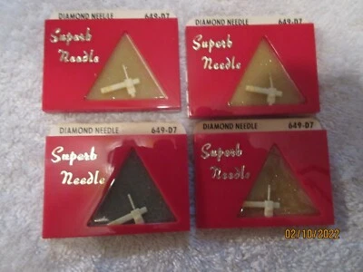  REPRODUCTOR DE DISCOS FONÓGRAFO AGUJA STYLUS - RCA 118200 118199 Lote de 4 NOS 649-D7 Foto 1 de 4