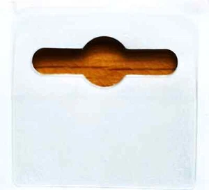 Self Adhesive Euro Hanging Clear Sticky Tabs Tab Euro Ideal For Slatwall Hooks - Picture 1 of 1