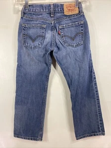 Levis 514 Blue Jeans Boys Size 8 24x22 Slim Straight Denim - Picture 1 of 8