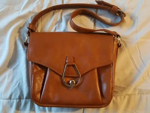Vintage brown leather Satchel Pedro Mayorga Buenos Aires Purse - Picture 1 of 7