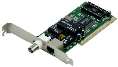 Scheda Di Rete Realtek H05U09S PCI BNC RJ45 RTL8029AS - Immagine 1 di 2