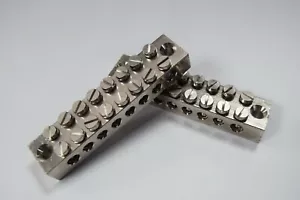 Conexión terminal de bloque de tierra de 8 vías latón sólido níquel electrochapado - Imagen 1 de 2