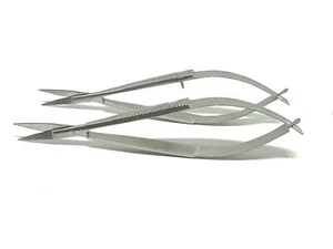 2-pcs Eyebrow Remover Trimmer False Eyelash Hair Scissors Cutter Makeup Tool - Picture 1 of 6