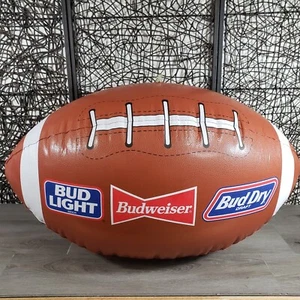 VINTAGE BUDWEISER BUD LIGHT DRY GONFIABILE PROMO NFL CALCIO 29" X 16,5" - Foto 1 di 6