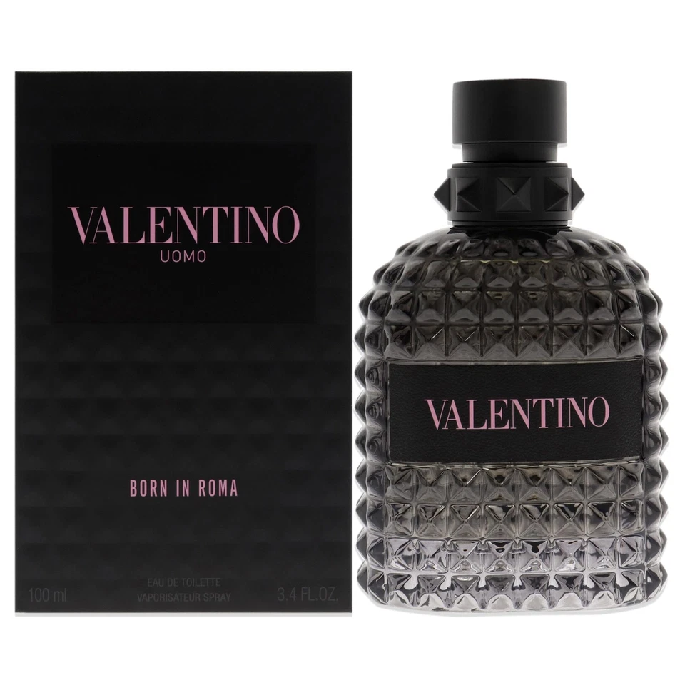 VALENTINO UOMO BORN IN ROMA Perfume 3.4 Oz 100 ml EDT Eau DeToilette Spray