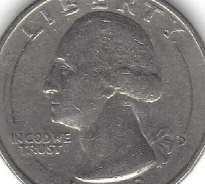 1988-D 25c Washington Quarter, variety? (US COIN, MONEY, COLLECTIBLE) - Picture 1 of 3