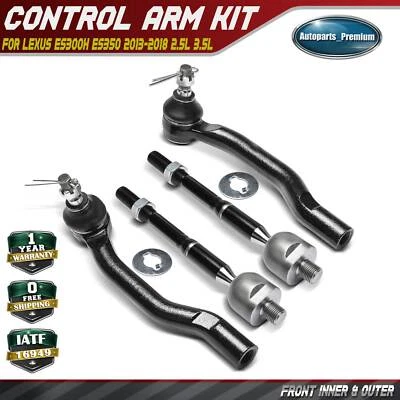 Extremo de barra de amarre interior y exterior delantero 4 piezas para Lexus ES300h ES350 2013-2018 2,5 L 3,5 L Foto 1 de 4