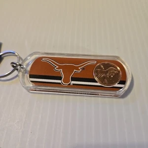 New Texas Longhorns Lucky Penny 2000 Acrylic Keyring Keychain - Picture 1 of 9