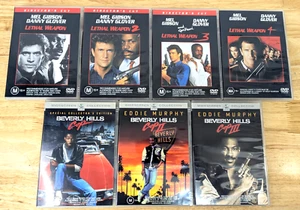 Lethal Weapon Collection 1-4 1,2,3, & 4 & Beverly Hills Cop 1,2 & 3 R4 - Picture 1 of 17