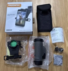 MONOPIX Carson Monocular W/ Smartphone Adapter MP-842IS | 8 x 42 mm (CS) N.I.B - Picture 1 of 13