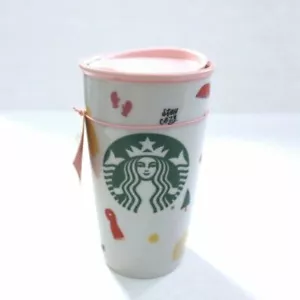 Starbucks 2018 ban.do Sweater Weather Stay Cozy Double Wall Ceramic Tumbler 12oz - Picture 1 of 4