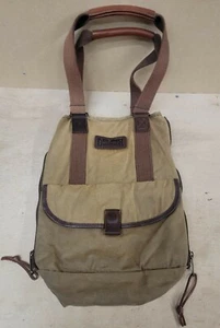 Duluth Trading Co. Oil Cloth Tan Brown Expandable Day Tote Bag - Picture 1 of 6