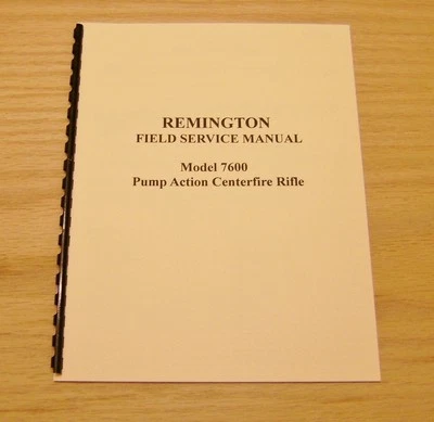 Manual de Servicio de Campo Remington Modelo 7600 y Modelo 6 - Armero - Reparación - #3 Foto 1 de 2