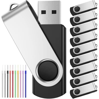 USB Sticks 8GB 10er Pack Flash Drives Daten Speicher Schlüsseleinkauf Speiche... - Bild 1 von 2