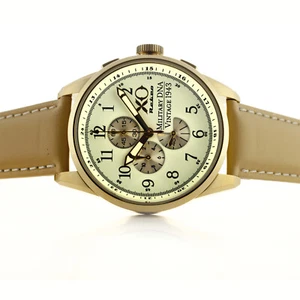 XO Retro Men's Certified 1943 P-38 Lightning Plane DNA White Dial Yellow Gold To - Picture 1 of 4