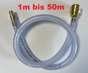 Druckluftschlauch Set PVC Gewebeschlauch Set Schnellkupplung Druckluftkupplung - Bild 1 von 13