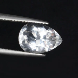 3.03 ct ULTRA RARE DIAMOND SPARKLING NATURAL DANBURITE Pear See Vdo 1280 FL - Picture 1 of 2