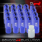 Universal M12x1.5 Locking Lug Nuts Open Ended Extend Aluminum 20 Piece Set Blue