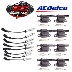 AcDelco Spark Plug+Ignition Coil+Heat Shield Wireset For 05-20 Chevy SS 6.2L V8 - Picture 1 of 4